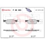 BREMBO Bremsklötze VA P 68 065 BREMBO Bremsklötze VA P 68 065