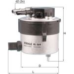 MAHLE Kraftstofffilter KL 569
