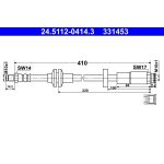 ATE Bremsschlauch 24.5112-0414.3 ATE Bremsschlauch 24.5112-0414.3