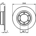 Bremsscheibe VA 0 986 478 050 Bremsscheibe VA 0 986 478 050