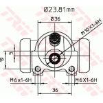 TRW Radbremszylinder BWK119 TRW Radbremszylinder BWK119