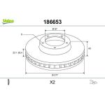 Valeo Bremsscheibe 186653 Valeo Bremsscheibe 186653