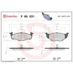 BREMBO Bremsklötze VA P 85 031