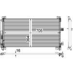 Kondensator, Klimaanlage AC 597 000P Kondensator, Klimaanlage AC 597 000P