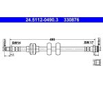 ATE Bremsschlauch 24.5112-0490.3 ATE Bremsschlauch 24.5112-0490.3