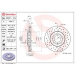 Bremsscheibe VA Xtra 09.7011.1X Bremsscheibe VA Xtra 09.7011.1X