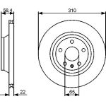 Bremsscheibe HA 0 986 479 466 Bremsscheibe HA 0 986 479 466