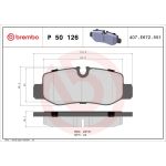 BREMBO Bremsklötze HA P 50 126 BREMBO Bremsklötze HA P 50 126