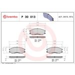 BREMBO Bremsklötze VA P 30 013 BREMBO Bremsklötze VA P 30 013