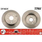 Bremsscheibe Toyota T. Rav4 DF4829 Bremsscheibe Toyota T. Rav4 DF4829