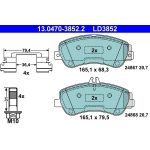 Bremsbelagsatz Db P. X204 2,0 3,5 08-15 Keramik 13.0470-3852.2 Bremsbelagsatz Db P. X204 2,0 3,5 08-15 Keramik 13.0470-3852.2