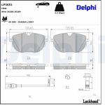 Delphi Bremsbelagsatz LP3651 Delphi Bremsbelagsatz LP3651
