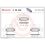 BREMBO Bremsklötze VA P 30 024 BREMBO Bremsklötze VA P 30 024