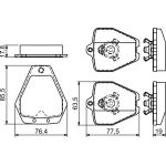 Bosch Bremsbelagsatz 0 986 494 215 Bosch Bremsbelagsatz 0 986 494 215