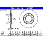 Bremsscheibe Ford T. Transit 2.2-3.2 Tdci 06-14 24.0116-0126.1 Bremsscheibe Ford T. Transit 2.2-3.2 Tdci 06-14 24.0116-0126.1