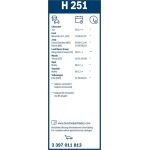Bosch Heckscheibenwischer H251 3397011813 Bosch Heckscheibenwischer H251 3397011813