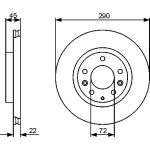 Bosch Bremsscheibe Vorderachse 0 986 479 474 Bosch Bremsscheibe Vorderachse 0 986 479 474