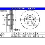 Bremsscheibe Toyota P. Hilux 2.5 D-4D 05 24.0128-0249.1