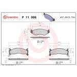 BREMBO Bremsklötze VA P 11 006 BREMBO Bremsklötze VA P 11 006