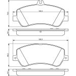 Bosch Bremsbelagsatz 0 986 494 302 Bosch Bremsbelagsatz 0 986 494 302