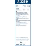 Bosch Scheibenwischer Aerotwin A335H BOSCH Rear Aerotwin 3397016317 Bosch Scheibenwischer Aerotwin A335H BOSCH Rear Aerotwin 3397016317