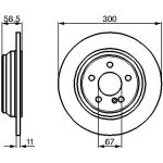 Bosch Bremsscheibe Hinterachse 0 986 478 472 Bosch Bremsscheibe Hinterachse 0 986 478 472