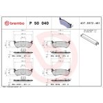 BREMBO Bremsklötze HA P 50 040 BREMBO Bremsklötze HA P 50 040
