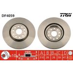 Bremsscheibe Alfa S. 166 2.0-3 DF4059 Bremsscheibe Alfa S. 166 2.0-3 DF4059