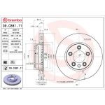 17 481 064 Bremsscheibe VA 09.C881.11 17 481 064 Bremsscheibe VA 09.C881.11