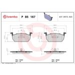 BREMBO Bremsklötze VA P 85 167 BREMBO Bremsklötze VA P 85 167