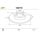 Valeo Bremsscheibe 186770 Valeo Bremsscheibe 186770