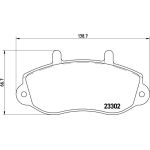 BREMBO Bremsklötze VA P 68 025 BREMBO Bremsklötze VA P 68 025
