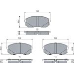Bremsbelag 0 986 460 077 Bremsbelag 0 986 460 077
