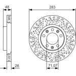 Bremsscheibe 0 986 479 C35 Bremsscheibe 0 986 479 C35