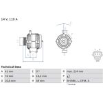 Bosch Lichtmaschine 0 986 045 370 Bosch Lichtmaschine 0 986 045 370