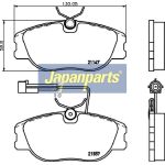 Japanparts Bremsbeläge PA-0202AF Japanparts Bremsbeläge PA-0202AF