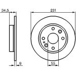 Bremsscheibe HA 0 986 478 242 Bremsscheibe HA 0 986 478 242