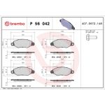 BREMBO Bremsklötze VA P 56 042 BREMBO Bremsklötze VA P 56 042