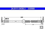 ATE Bremsschlauch 24.5111-0438.3 ATE Bremsschlauch 24.5111-0438.3