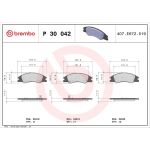 BREMBO Bremsklötze VA P 30 042 BREMBO Bremsklötze VA P 30 042