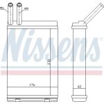 Nissens Heizungskühler PKW 73642 Nissens Heizungskühler PKW 73642