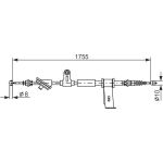 Handbremsseil li 1987477111 Handbremsseil li 1987477111