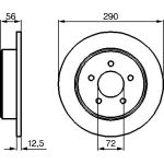 Bremsscheibe HA 0 986 479 102 Bremsscheibe HA 0 986 479 102