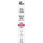 Kabeltrommel 40M 3G 2,5 Franz÷sisch Typ E Nicht Schuko YT-8107 Kabeltrommel 40M 3G 2,5 Franz÷sisch Typ E Nicht Schuko YT-8107