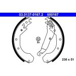ATE Bremsbacken 03.0137-0167.2 ATE Bremsbacken 03.0137-0167.2