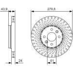 Bosch Bremsscheibe 0 986 479 A85 Bosch Bremsscheibe 0 986 479 A85