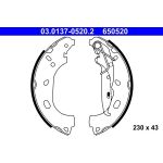 ATE Bremsbacken 03.0137-0520.2 ATE Bremsbacken 03.0137-0520.2