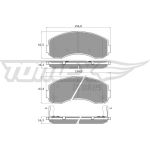 TOMEX brakes Bremsbelagsatz, Scheibenbremse TX 15-71 TOMEX brakes Bremsbelagsatz, Scheibenbremse TX 15-71