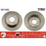 TRW Bremsscheibe DF1595 TRW Bremsscheibe DF1595