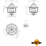 NRF Thermostat, Kühlmittel 725178 NRF Thermostat, Kühlmittel 725178